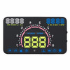 E350 5.8 inch Car HUD / OBD2 Vehicle-mounted Gator Automotive Head Up Display Security System with Multi-color LED, Support Car Real Speed & Turn Speed & Water Temperature & Oil Consumption & Driving Distance / Time & Voltage Display, Support Water T