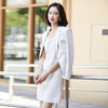 Business Wear Casual Suit Jacket (Color:White Size:L)