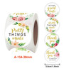 5 PCS Roll Floral Thank You Stickers Wedding Party Decoration Stickers, Size: 3.8cm / 1.5 Inch(A-134-38mm)