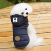 Winter Padded Coat Super Warm and Soft Cotton Jacket for Pet Dog, Size:S(Blue)