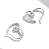 S925 Sterling Silver Simple Heart Ear Stud Women Earrings