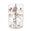 4-Layer Rotating Transparent Jewelry Box Desktop Storage Rack