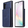 For Samsung Galaxy Note10 Calf Texture Magnetic Card Bag PU Phone Case(Blue)