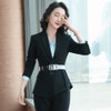 Business Wear Fashion Casual Suit Work Clothes Suit, Style: Coat + Pants + Shirt (Color:Black Size:XXXL)