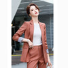 Business Wear Fashion Casual Suit Work Clothes Suit, Style: Coat + Pants (Color:Red Size:XXXL)