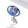 S925 Sterling Silver Planet Astronaut Beads DIY Bracelet Necklace Accessories