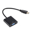 ZHQ007 HD 1080P HDMI to VGA Converter(Black)