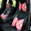 Car Lace Head Waist Pillow Elastic Cotton Neck Pillow Waist Pad Car Female Decorative Supplies, Colour: Red Lumbar Pillow