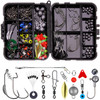 213 PCS / Set Road Squid Hook Accessories Set(026 Black Box)