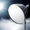 TRIOPO KP2-120 120cm Speedlite Flash Deep Parabolic Softbox Bowens Mount Diffuser(Black)