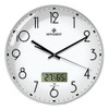 MOVEBEST 12 Inch Living Room Wall Clock Home Plastic Watch, Style: G2001-L White Surface White Frame