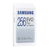 Original Samsung EVO Plus SD Memory Card (2021), Capacity:256GB(White Blue)