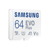 Original Samsung EVO Plus Micro SD Memory Card (2021), Capacity:64GB(White Blue)