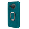 For Nokia X10 / X20 Ring Holder PU Phone Case(Cyan)