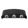 6 LEDs Garden Aluminum Double Head Wall Light(Warm White Light)