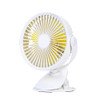 WT-F15 Clamp Dual-use 1200mAh 360 Degrees Rotation Mini Wireless USB Portable Fan with 3 Speed Control (White)