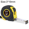 Hujiang 12 PCS Wear-Resistant Cover Retractable Ruler Measuring Tape Portable Pull Ruler Mini Tape Measure, Length: 3m Width: 19mm