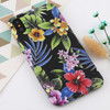 For iPhone XS Max Flower Pattern TPU Protecitve Case(Black Background Flower)