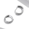 S925 Sterling Silver Snake Texture Ear Buckle Women Earrings