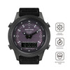 NORTH EDGE EVOQUE Solar Outdoor Waterproof Luminous Sports Nylon Strap Watch(Black)