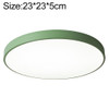 Macaron LED Round Ceiling Lamp, White Light, Size:23cm(Green)