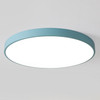 Macaron LED Round Ceiling Lamp, Stepless Dimming, Size:50cm(Blue)