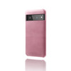 For Google Pixel 6 Pro Calf Texture PC + PU Phone Case(Pink)