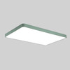 Macaron LED Rectangle Ceiling Lamp, Stepless Dimming, Size:88x62cm(Green)