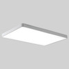 Macaron LED Rectangle Ceiling Lamp, Stepless Dimming, Size:88x62cm(White)