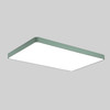 Macaron LED Rectangle Ceiling Lamp, Stepless Dimming, Size:110x70cm(Green)