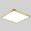 Macaron LED Square Ceiling Lamp, Stepless Dimming, Size:40cm(Gold)