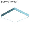 Macaron LED Square Ceiling Lamp, Stepless Dimming, Size:40cm(Blue)