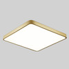 Macaron LED Square Ceiling Lamp, 3-Colors Light, Size:30cm(Gold)