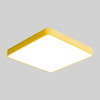 Macaron LED Square Ceiling Lamp, White Light, Size:60cm(Yellow)