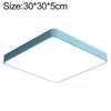 Macaron LED Square Ceiling Lamp, Stepless Dimming, Size:30cm(Blue)