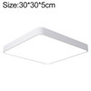 Macaron LED Square Ceiling Lamp, Stepless Dimming, Size:30cm(White)
