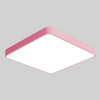 Macaron LED Square Ceiling Lamp, White Light, Size:50cm(Pink)