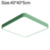 Macaron LED Square Ceiling Lamp, White Light, Size:40cm(Green)