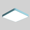 Macaron LED Square Ceiling Lamp, White Light, Size:30cm(Blue)