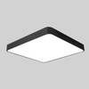 Macaron LED Square Ceiling Lamp, Stepless Dimming, Size:40cm(Black)