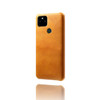 For Google Pixel 5a 5G Calf Texture PC + PU Phone Case(Orange)