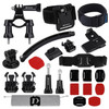 PULUZ 24 in 1 Bike Mount Accessories Combo Kits (Wrist Strap + Helmet Strap + Extension Arm + Quick Release Buckles + Surface Mounts + Adhesive Stickers + Tripod Adapter + Storage Bag + Handlebar Mount + Screws) for GoPro HERO10 Black / HERO9 Black /