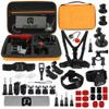 PULUZ 45 in 1 Accessories Ultimate Combo Kits with Orange EVA Case (Chest Strap + Suction Cup Mount + 3-Way Pivot Arms + J-Hook Buckle + Wrist Strap + Helmet Strap + Surface Mounts + Tripod Adapter + Storage Bag + Handlebar Mount + Wrench) for GoPro