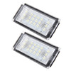 2 PCS License Plate Light with 18  SMD-3528 Lamps for BMW E46 2D M3,2004-2006,2W 120LM,6000K, DC12V (White Light)