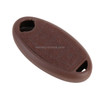 Car Flocking Plastic Key Protective Cover Three Buttons C for Nissan X-TRAIL / Teana / Qashqai / Sylphy / Tiida, Style 2 (Brown)