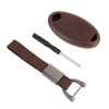 Car Flocking Plastic Key Protective Cover Four Buttons for Nissan X-TRAIL / Teana / Qashqai / Sylphy / Tiida, Style 2 (Brown)