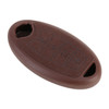 Car Flocking Plastic Key Protective Cover Four Buttons for Nissan X-TRAIL / Teana / Qashqai / Sylphy / Tiida, Style 2 (Brown)