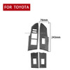 Car Carbon Fiber Window Lift Decorative Sticker for Toyota Corolla / Levin 2014-2018, Right Drive