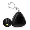 Keychain Decoration Practical Girl Anti-wolf Security Alarm(Black)