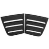 SSW048-BK Black Car Side Window Louvers Air Vent Scoop Shades Cover for Dodge Charger 2011-2021
